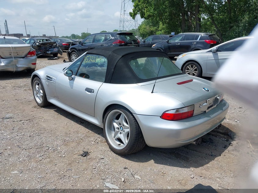 2000 BMW M VIN WBSCK9347YLC93198 IAAI salvage auction — REAR END, Clear (Indiana), sold $8,100 on 2026-07-08 (photo 3)