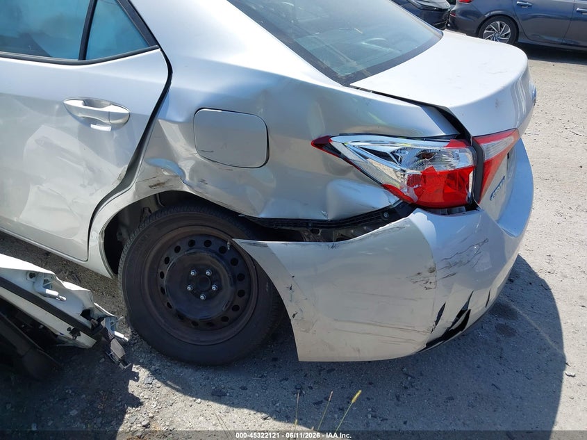 2015 Toyota Corolla VIN 5YFBURHE4FP292834 IAAI salvage auction — LEFT REAR, Salvage Title, sold $3,200 on 2026-07-15 (photo 6)
