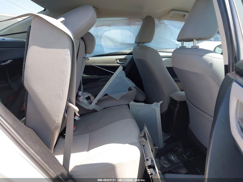 2015 Toyota Corolla VIN 5YFBURHE4FP292834 IAAI salvage auction — LEFT REAR, Salvage Title, sold $3,200 on 2026-07-15 (photo 8)