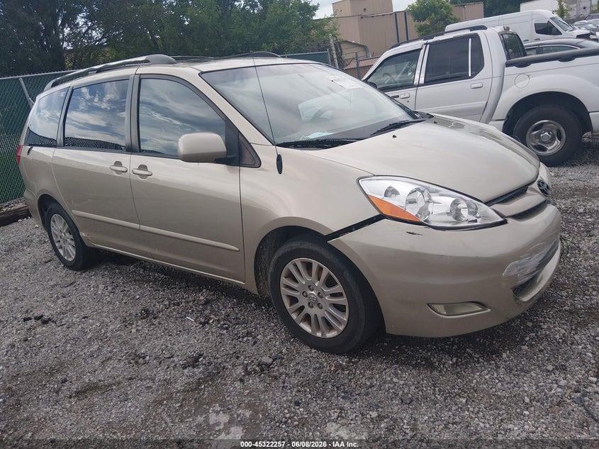 2008 Toyota Sienna VIN 5TDZK22CX8S223188 IAAI salvage auction — FRONT END, Salvage (Kentucky), sold $275 on 2026-07-15 (photo 1)