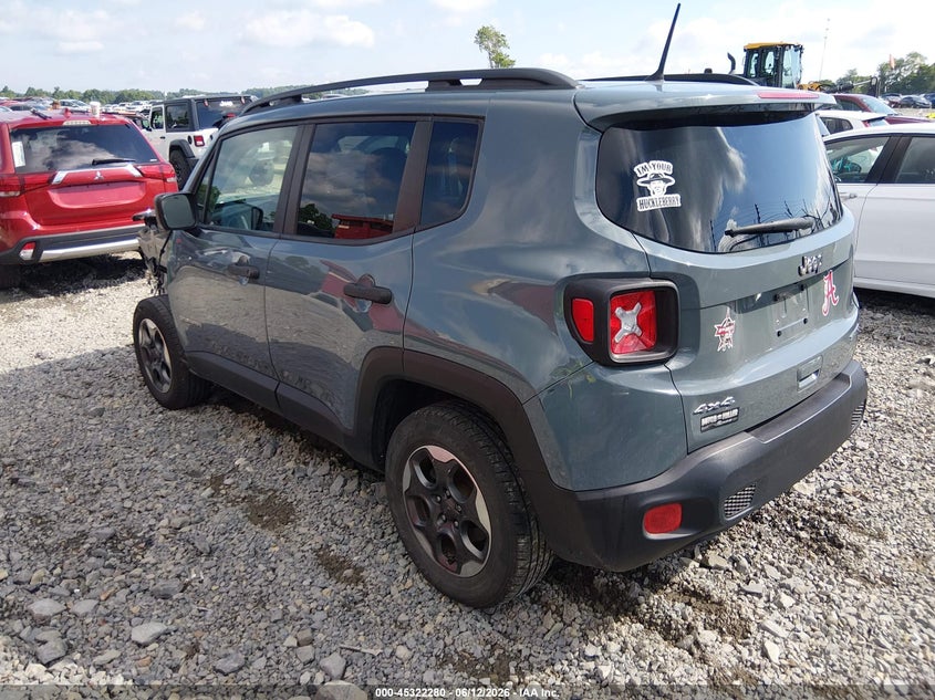 2018 Jeep Renegade VIN ZACCJBAB8JPH19207 IAAI salvage auction — FRONT END, Salvage (West Virginia), sold $1,500 on 2026-07-24 (photo 3)