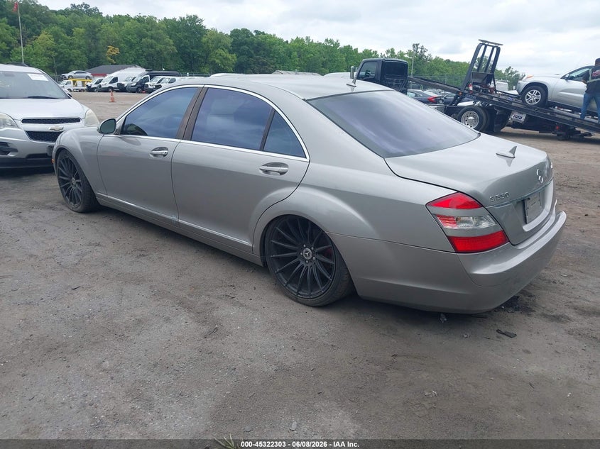 2007 Mercedes-benz S class VIN WDDNG71XX7A018635 IAAI salvage auction — NORMAL WEAR, Clear (Maryland), sold $550 on 2026-07-21 (photo 3)