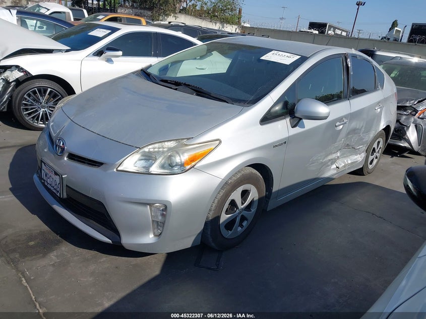 2015 Toyota Prius VIN JTDKN3DU8F0462064 IAAI salvage auction — LEFT SIDE, Salvage Certificate (California), sold $1,750 on 2026-07-08 (photo 2)