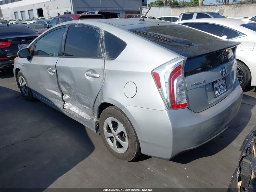 2015 Toyota Prius VIN JTDKN3DU8F0462064 IAAI salvage auction — LEFT SIDE, Salvage Certificate (California), sold $1,750 on 2026-07-08 (photo 3)
