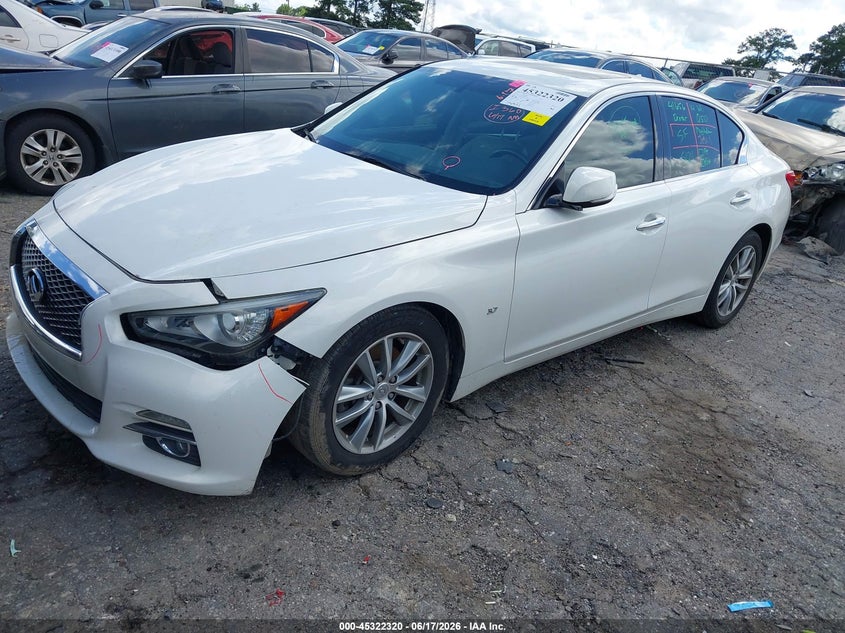 2014 Infiniti Q50 VIN JN1BV7AP7EM688385 IAAI salvage auction — RIGHT SIDE, Salvage (Georgia), sold $1,150 on 2026-07-15 (photo 2)