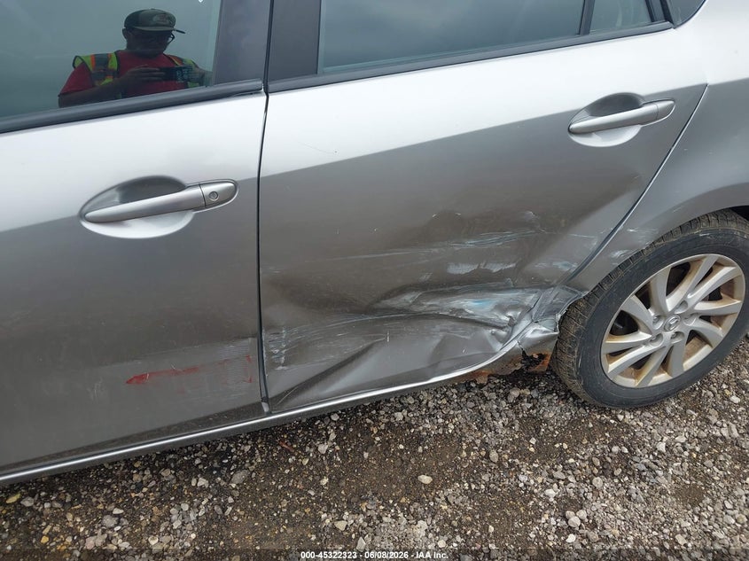 2012 Mazda 3 VIN JM1BL1L70C1571873 IAAI salvage auction — LEFT SIDE, Salvage Title, sold $400 on 2026-07-22 (photo 6)