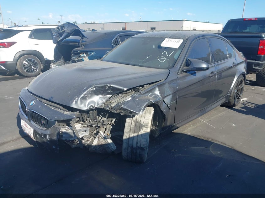 2015 BMW M3 VIN WBS3C9C58FJ276132 IAAI salvage auction — FRONT END, Salvage Title, sold $14,800 on 2026-07-22 (photo 2)