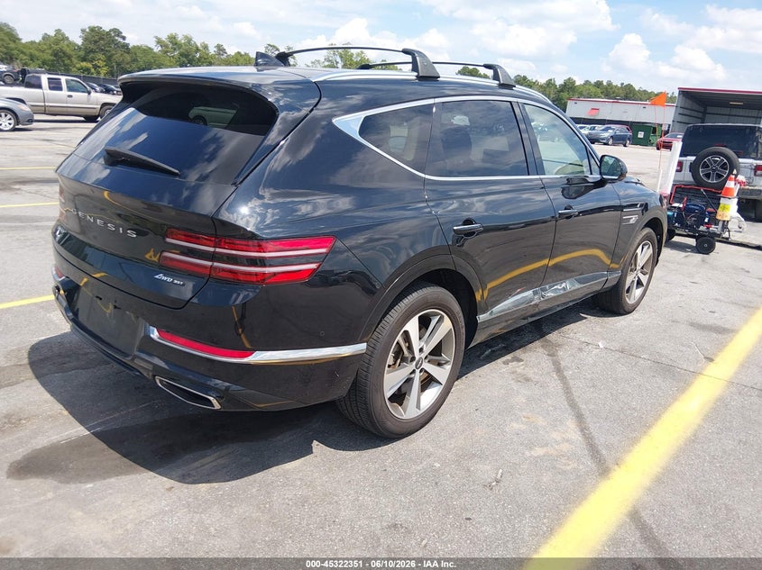 2022 Genesis Gv80 VIN KMUHCESC4NU075733 IAAI salvage auction — HAIL, Salvage (South Carolina), sold $18,050 on 2026-07-15 (photo 4)