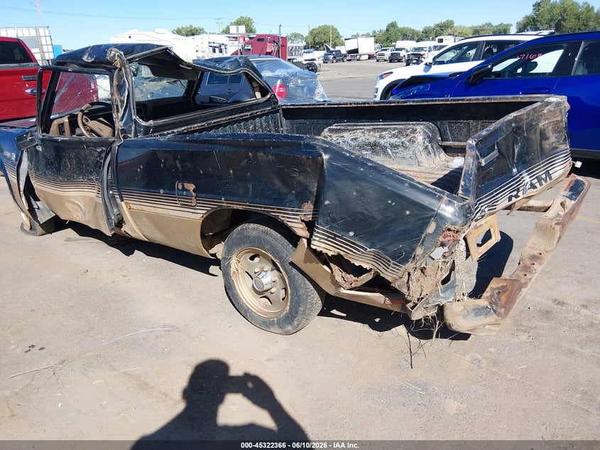 1986 Dodge Ram VIN JB7FP24D1GP112189 IAAI salvage auction — REAR END, Salvage (Idaho), sold $250 on 2026-07-16 (photo 3)