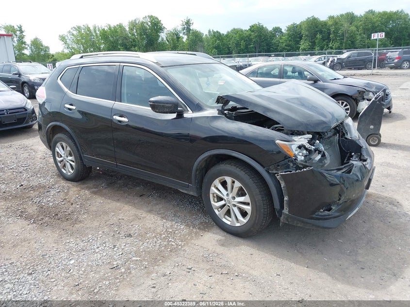 2016 Nissan Rogue VIN JN8AT2MV6GW139364 IAAI salvage auction — FRONT END, Salvage Title, sold $475 on 2026-07-14 (photo 1)