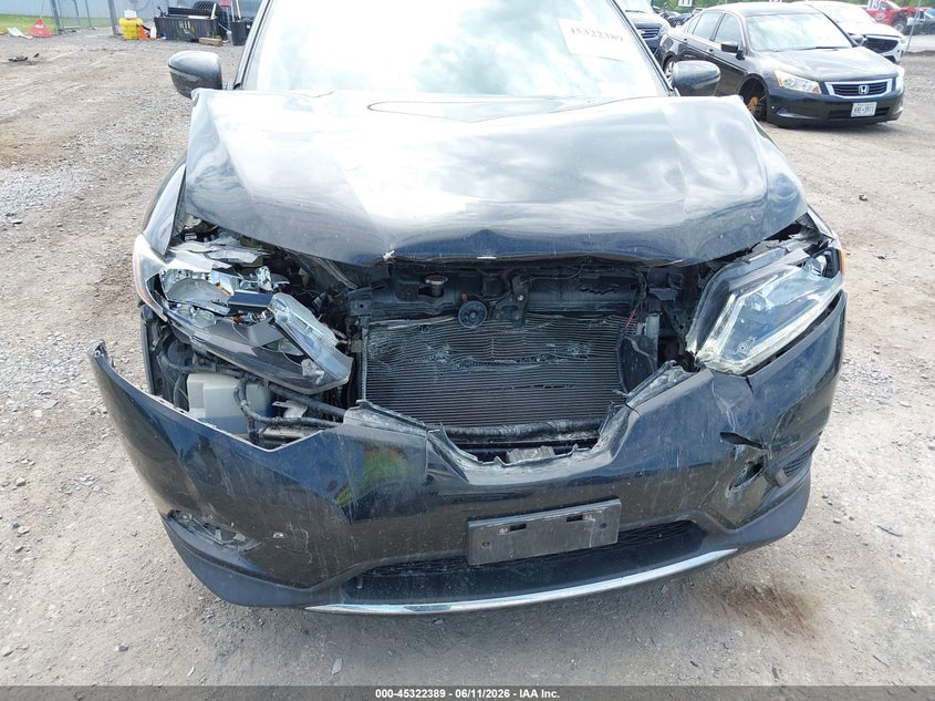 2016 Nissan Rogue VIN JN8AT2MV6GW139364 IAAI salvage auction — FRONT END, Salvage Title, sold $475 on 2026-07-14 (photo 6)