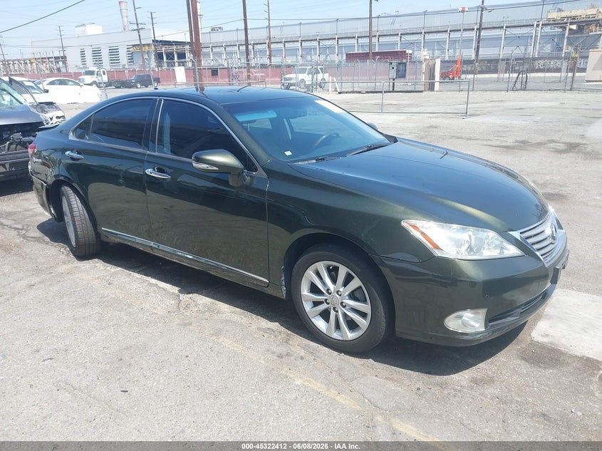 2010 Lexus ES VIN JTHBK1EG0A2392142 IAAI salvage auction — LEFT REAR, Salvage (California), sold $925 on 2026-07-07 (photo 1)