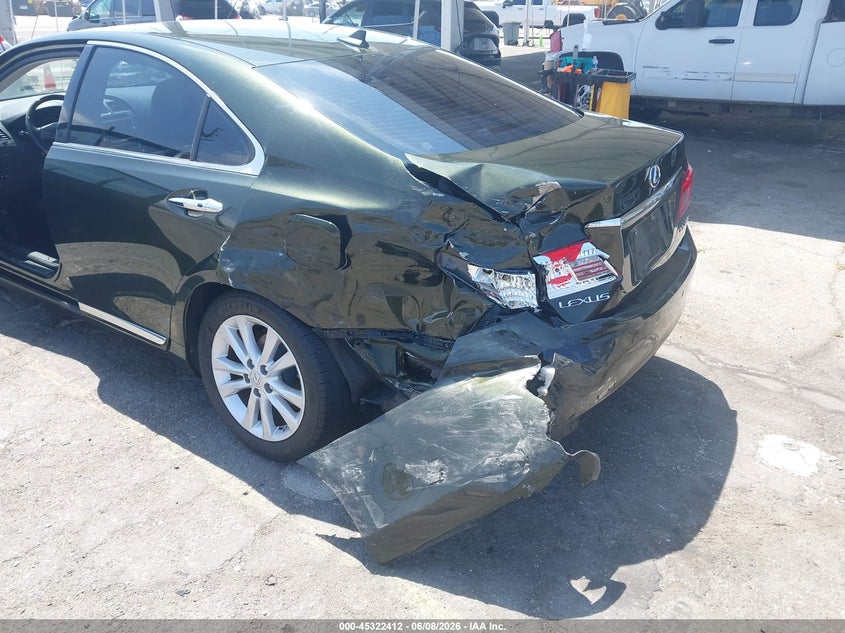 2010 Lexus ES VIN JTHBK1EG0A2392142 IAAI salvage auction — LEFT REAR, Salvage (California), sold $925 on 2026-07-07 (photo 6)