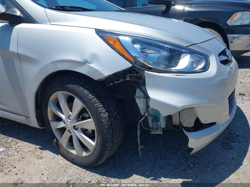 2013 Hyundai Accent VIN KMHCU4AE0DU298109 IAAI salvage auction — RIGHT FRONT, Salvage (Oklahoma), sold $1,100 on 2026-07-15 (photo 6)