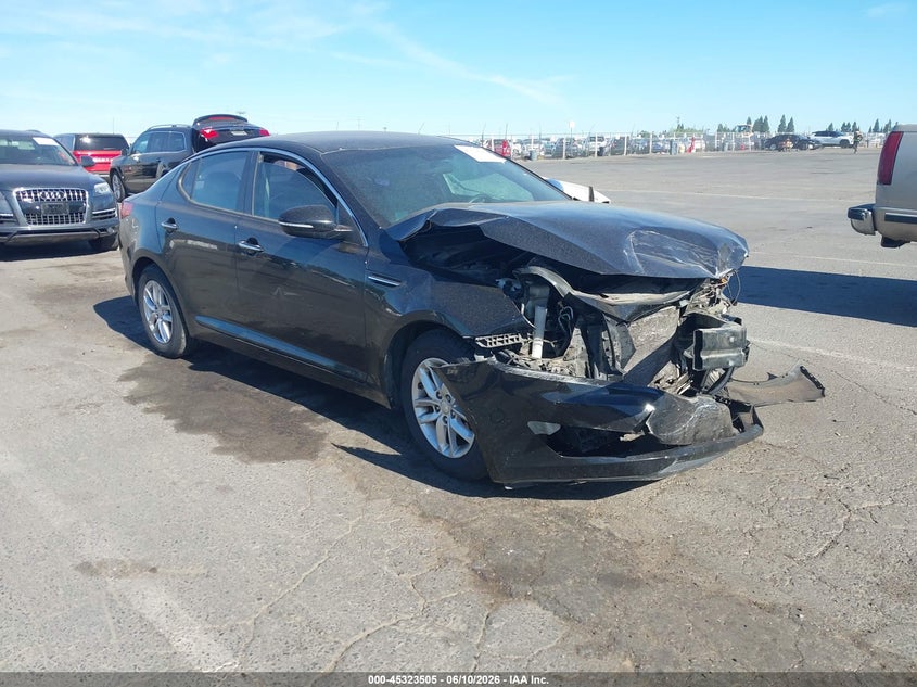 2013 Kia Optima VIN 5XXGM4A73DG186059 IAAI salvage auction — FRONT END, Salvage Title, sold $375 on 2026-07-22 (photo 1)