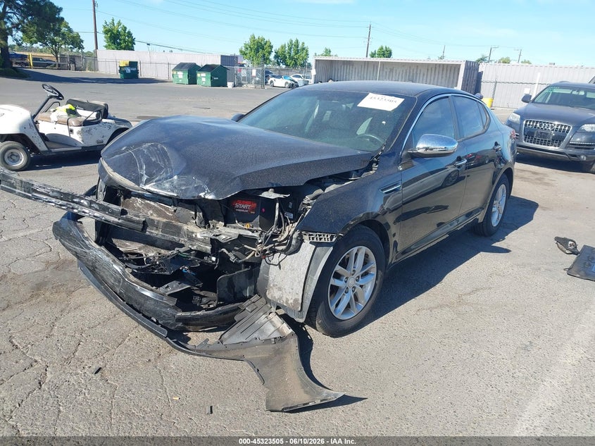 2013 Kia Optima VIN 5XXGM4A73DG186059 IAAI salvage auction — FRONT END, Salvage Title, sold $375 on 2026-07-22 (photo 2)