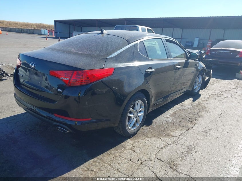 2013 Kia Optima VIN 5XXGM4A73DG186059 IAAI salvage auction — FRONT END, Salvage Title, sold $375 on 2026-07-22 (photo 4)