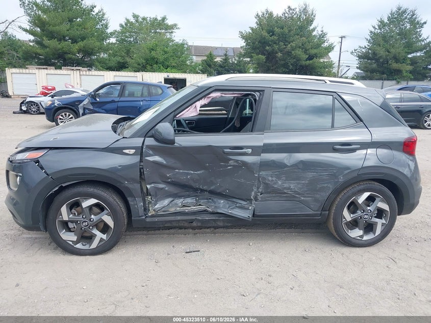 2023 Hyundai Venue VIN KMHRC8A39PU260921 IAAI salvage auction — LEFT SIDE, Salvage Title, sold $25 on 2026-07-21 (photo 6)
