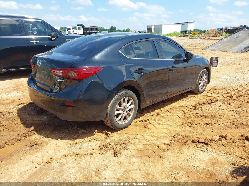 2016 Mazda 3 VIN 3MZBM1U77GM305896 IAAI salvage auction — HAIL, Salvage Title, sold $1,000 on 2026-08-31 (photo 4)