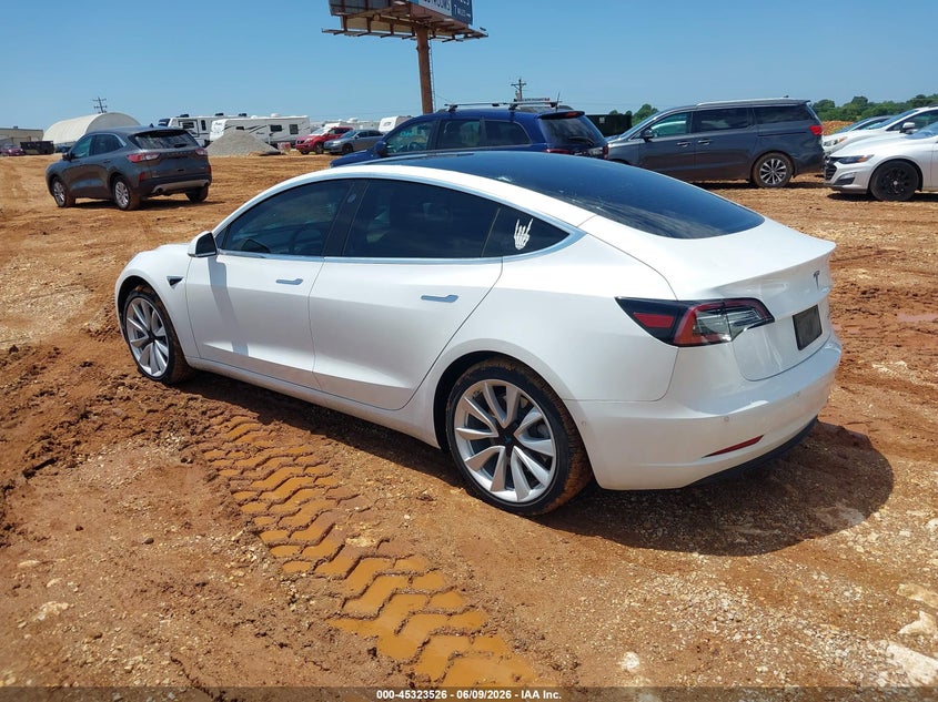 2020 Tesla Model 3 VIN 5YJ3E1EC8LF586962 IAAI salvage auction — HAIL, Salvage Title, sold $11,500 on 2026-07-16 (photo 3)
