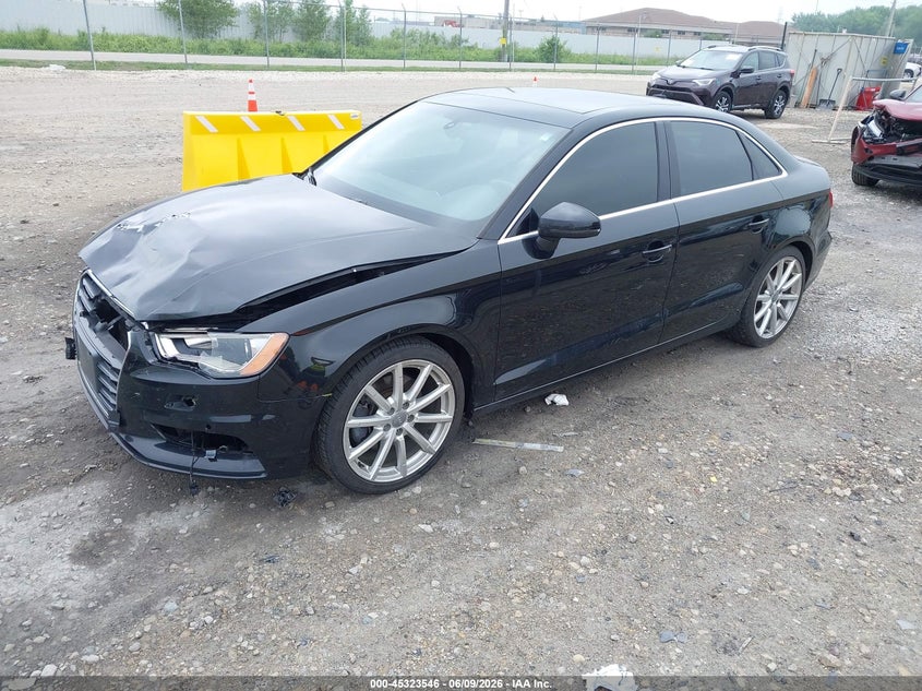 2016 Audi A3 VIN WAUE8GFF3G1071858 IAAI salvage auction — FRONT END, Salvage Title, sold $1,300 on 2026-07-09 (photo 2)