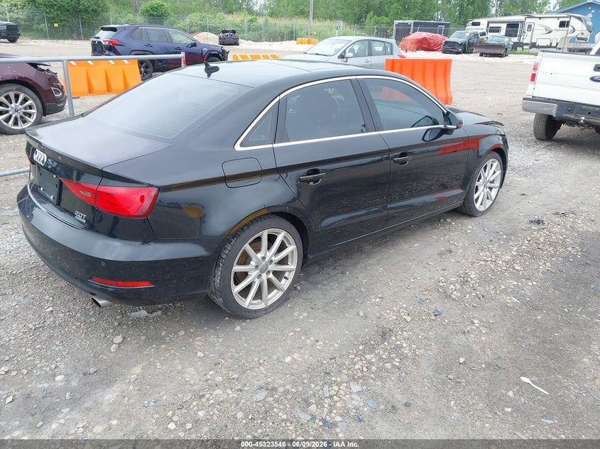 2016 Audi A3 VIN WAUE8GFF3G1071858 IAAI salvage auction — FRONT END, Salvage Title, sold $1,300 on 2026-07-09 (photo 4)