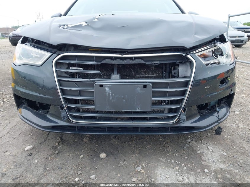 2016 Audi A3 VIN WAUE8GFF3G1071858 IAAI salvage auction — FRONT END, Salvage Title, sold $1,300 on 2026-07-09 (photo 6)
