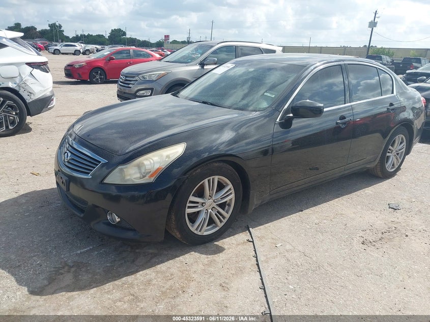 2012 Infiniti G VIN JN1DV6AP7CM810808 IAAI salvage auction — RIGHT FRONT, Original (Texas), sold $1,000 on 2026-07-22 (photo 2)