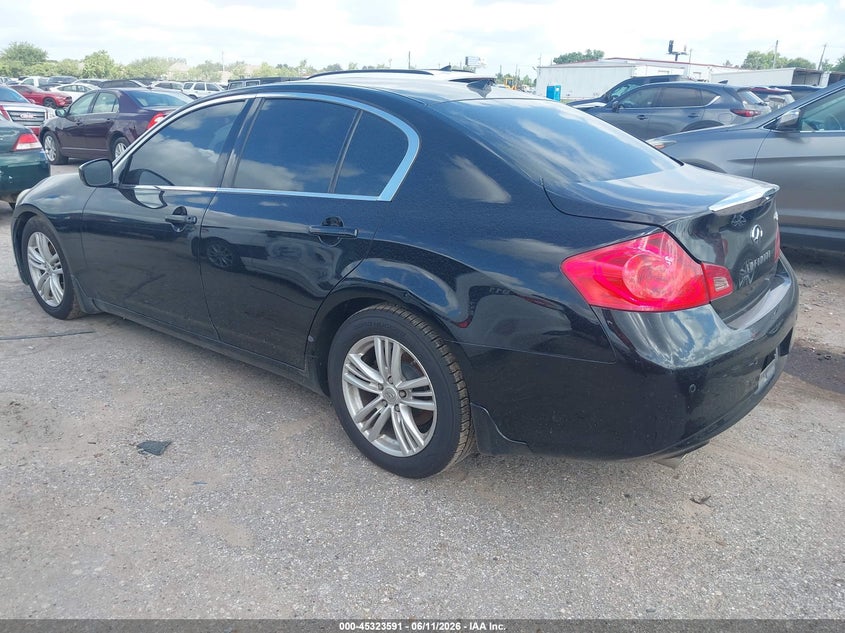 2012 Infiniti G VIN JN1DV6AP7CM810808 IAAI salvage auction — RIGHT FRONT, Original (Texas), sold $1,000 on 2026-07-22 (photo 3)
