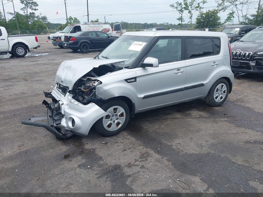 2013 Kia Soul VIN KNDJT2A53D7768408 IAAI salvage auction — FRONT END, Salvage Title, sold $25 on 2026-07-07 (photo 2)