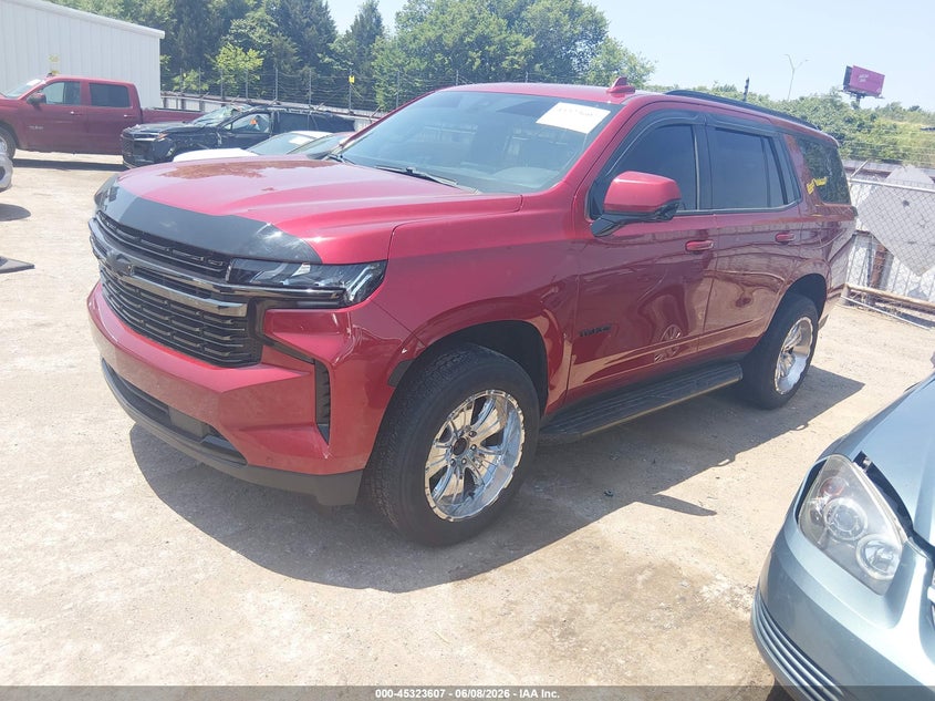 2021 Chevrolet Tahoe VIN 1GNSKRKTXMR305237 IAAI salvage auction — FRONT END, Salvage Title, sold $26,500 on 2026-07-29 (photo 2)
