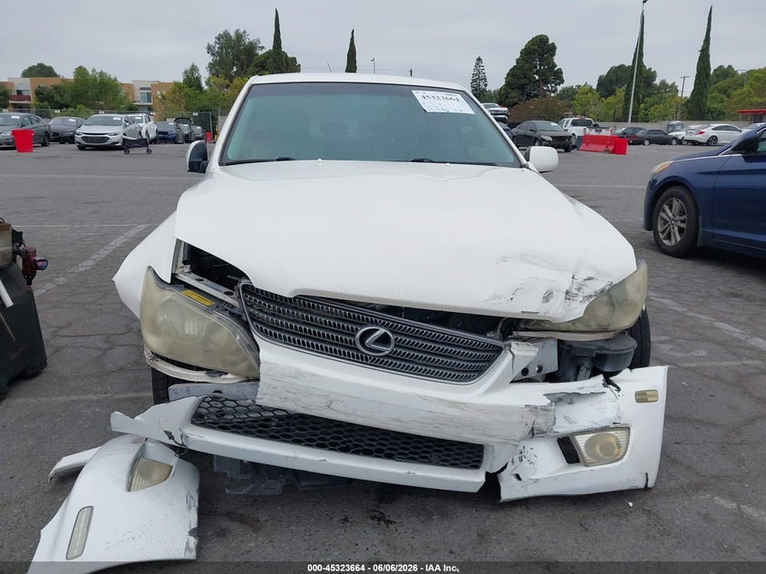 2001 Lexus Is VIN JTHBD182110026552 IAAI salvage auction — NORMAL WEAR, Salvage (California), sold $425 on 2026-07-09 (photo 6)