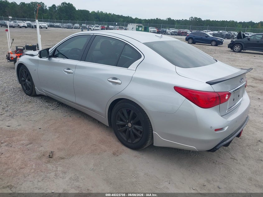 2014 Infiniti Q50 VIN JN1BV7AP1EM685269 IAAI salvage auction — FRONT END, Salvage Title, sold $1,050 on 2026-07-17 (photo 3)