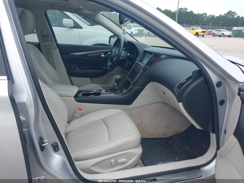 2014 Infiniti Q50 VIN JN1BV7AP1EM685269 IAAI salvage auction — FRONT END, Salvage Title, sold $1,050 on 2026-07-17 (photo 5)