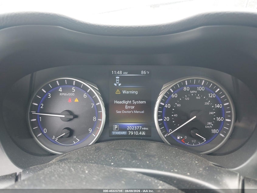 2014 Infiniti Q50 VIN JN1BV7AP1EM685269 IAAI salvage auction — FRONT END, Salvage Title, sold $1,050 on 2026-07-17 (photo 7)