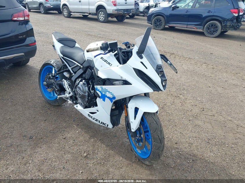 2026 Suzuki Gsx VIN JS1EM13B5T7100985 IAAI salvage auction — FRONT END, Salvage (Michigan), sold $1,850 on 2026-07-14 (photo 1)
