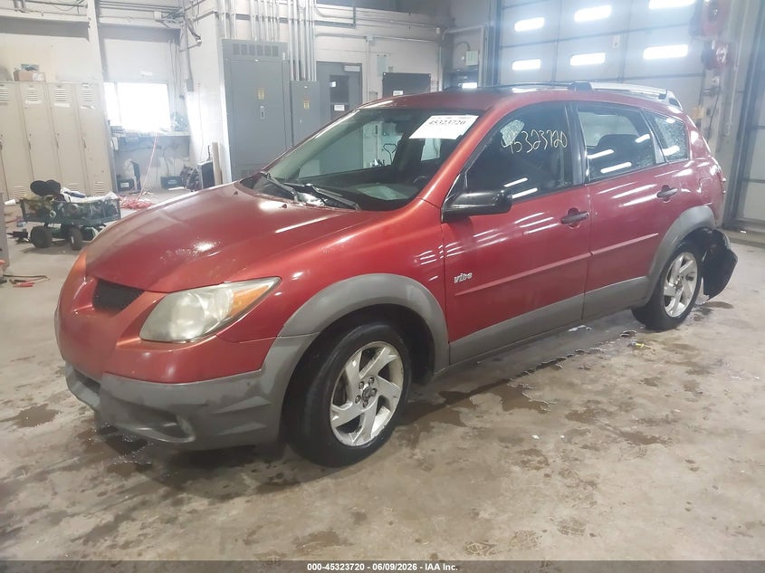 2003 Pontiac Vibe VIN 5Y2SL62853Z467209 IAAI salvage auction — REAR END, Clear (Indiana), sold $525 on 2026-07-17 (photo 2)