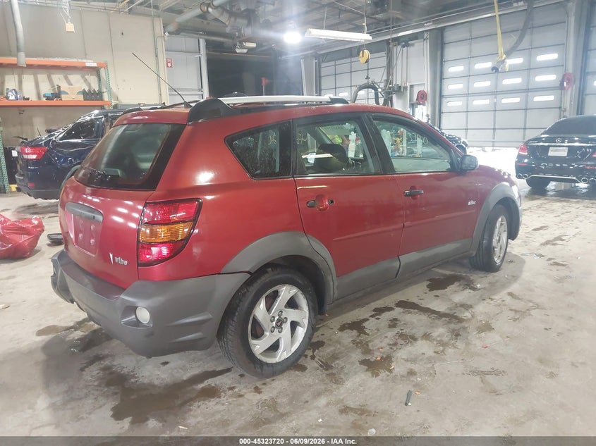 2003 Pontiac Vibe VIN 5Y2SL62853Z467209 IAAI salvage auction — REAR END, Clear (Indiana), sold $525 on 2026-07-17 (photo 4)