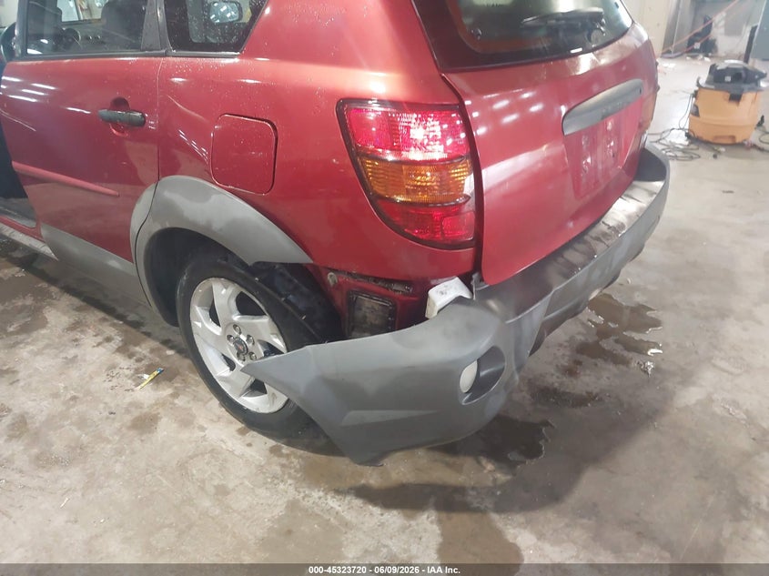 2003 Pontiac Vibe VIN 5Y2SL62853Z467209 IAAI salvage auction — REAR END, Clear (Indiana), sold $525 on 2026-07-17 (photo 6)