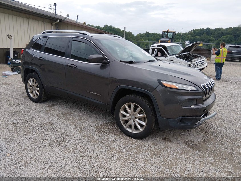 2014 Jeep Cherokee VIN 1C4PJMDS3EW174535 IAAI salvage auction — FRONT END, Salvage Title, sold $400 on 2026-08-21 (photo 1)