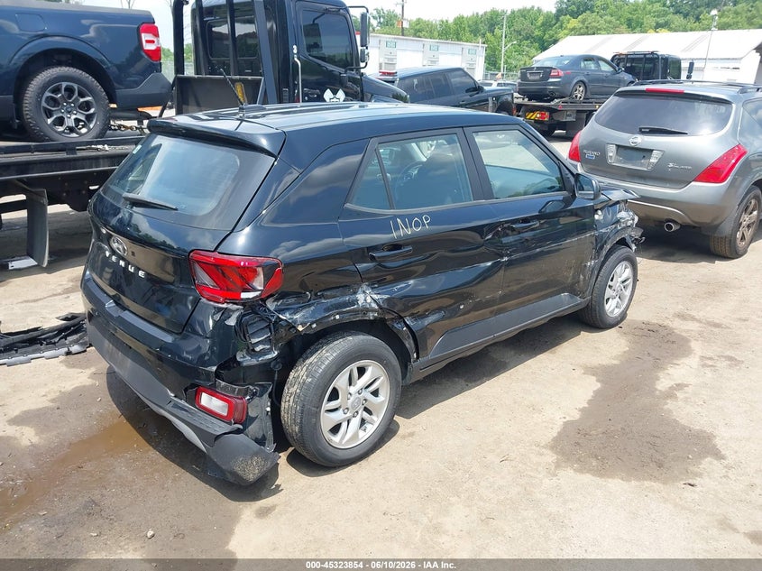 2023 Hyundai Venue VIN KMHRB8A30PU211299 IAAI salvage auction — RIGHT FRONT, Salvage - Greater Than 75% (Maryland), sold $2,050 on 2026-07-28 (photo 4)