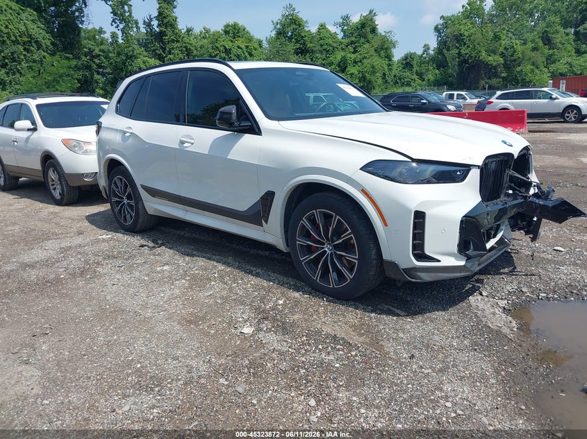 2025 BMW X5 VIN 5UX23EU01S9X24798 IAAI salvage auction — FRONT END, Salvage - 75% Or Less (Maryland), sold $42,500 on 2026-07-13 (photo 1)