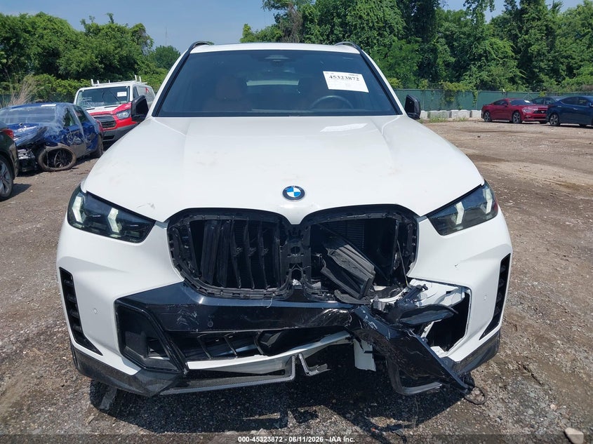 2025 BMW X5 VIN 5UX23EU01S9X24798 IAAI salvage auction — FRONT END, Salvage - 75% Or Less (Maryland), sold $42,500 on 2026-07-13 (photo 6)