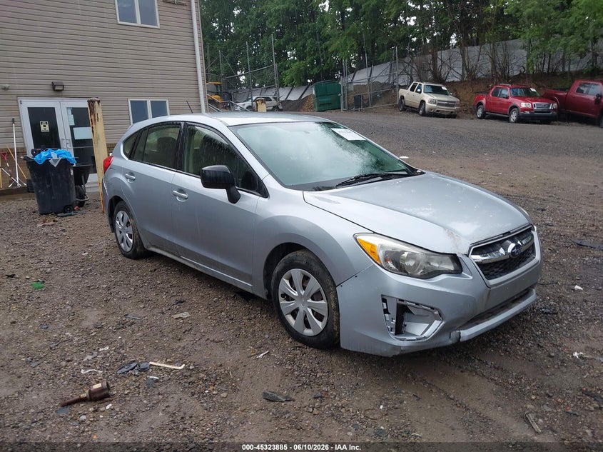 2013 Subaru Impreza VIN JF1GPAA62DH824288 IAAI salvage auction — NORMAL WEAR, Clear (Pennsylvania), sold $425 on 2026-07-14 (photo 1)