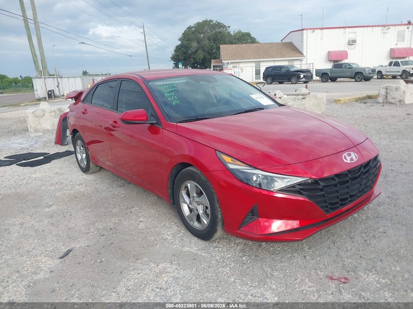 2021 Hyundai Elantra VIN 5NPLL4AG9MH051044 IAAI salvage auction — REAR END, Rebuildable (Florida), sold $4,450 on 2026-07-21 (photo 1)