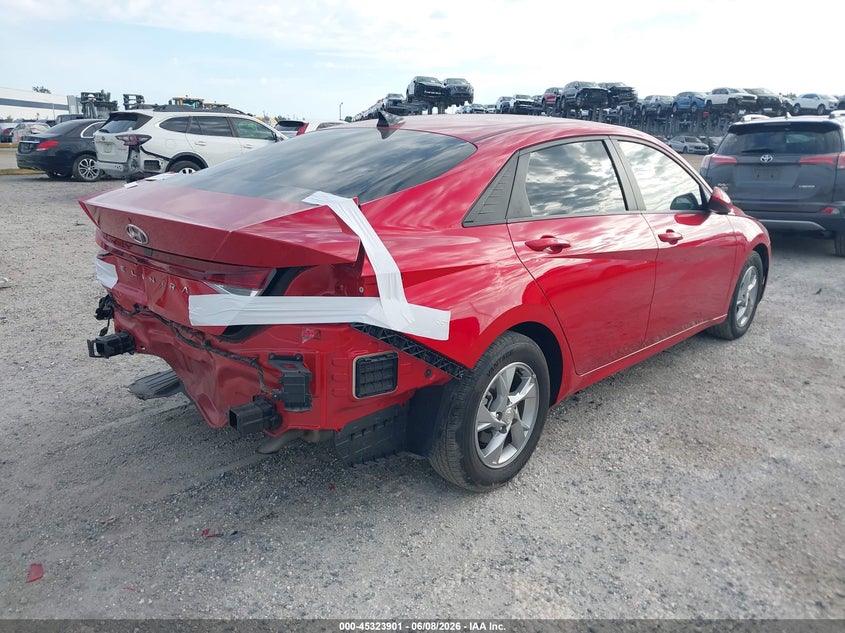 2021 Hyundai Elantra VIN 5NPLL4AG9MH051044 IAAI salvage auction — REAR END, Rebuildable (Florida), sold $4,450 on 2026-07-21 (photo 4)