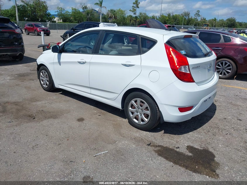 2013 Hyundai Accent VIN KMHCT5AE1DU127376 IAAI salvage auction — FRONT END, Rebuildable (Florida), sold $750 on 2026-07-13 (photo 3)