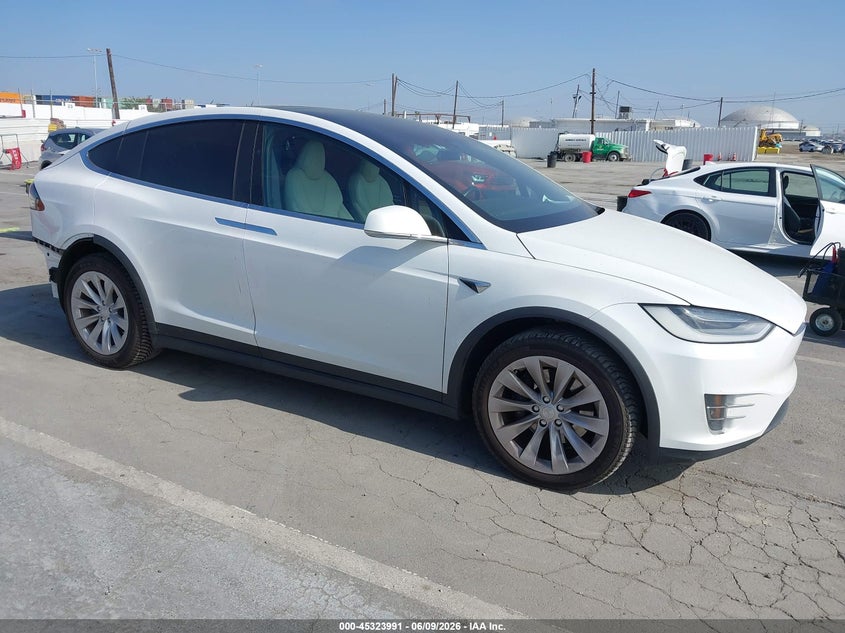 2020 Tesla Model x VIN 5YJXCDE27LF297135 IAAI salvage auction — REAR END, Salvage (California), sold $7,000 on 2026-07-29 (photo 1)