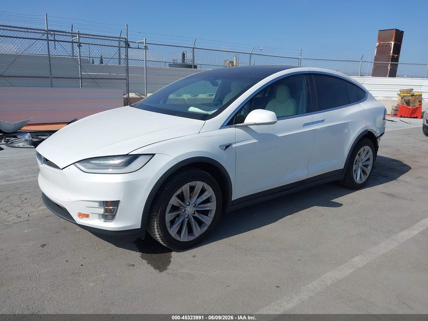 2020 Tesla Model x VIN 5YJXCDE27LF297135 IAAI salvage auction — REAR END, Salvage (California), sold $7,000 on 2026-07-29 (photo 2)