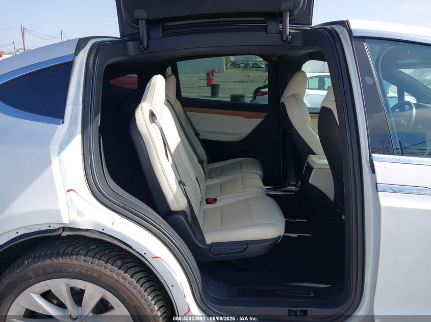2020 Tesla Model x VIN 5YJXCDE27LF297135 IAAI salvage auction — REAR END, Salvage (California), sold $7,000 on 2026-07-29 (photo 8)